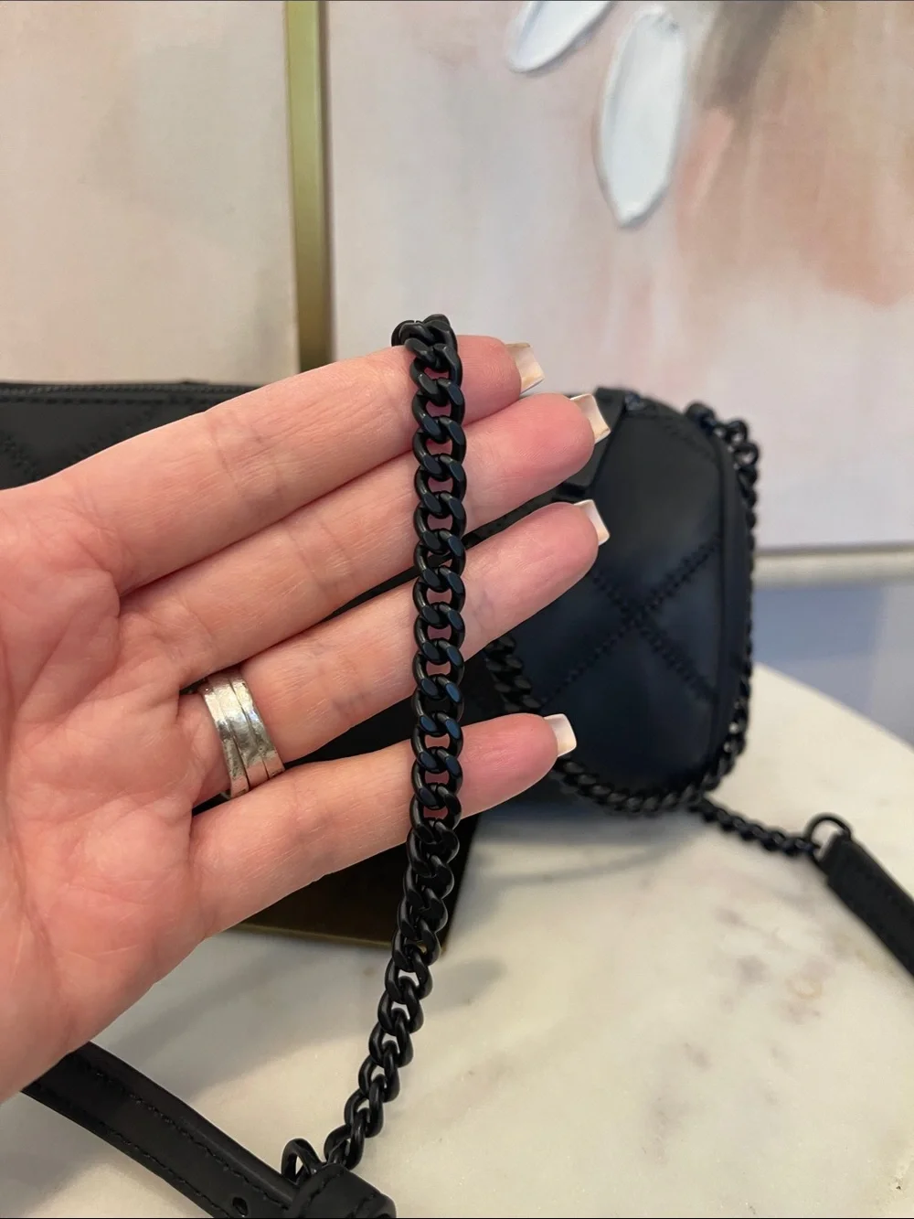 Tory Burch Black Willa Vegan Leather Barrel Crossbody